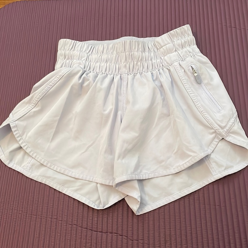 Lululemon Low Rise Track Short 3 inch in Pastel Blue